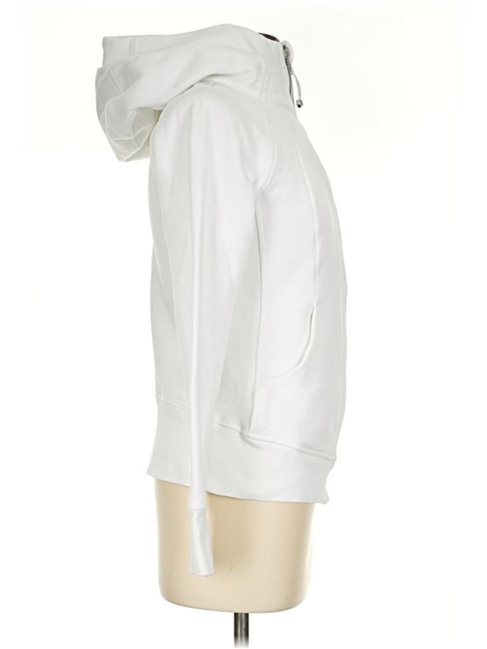 Excellent Condition White Lululemon Athletica Scuba Jacket Hoodie Fleece Sz 4 - Picture 5 of 14